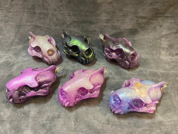 SPIRIT HOUSE CRYSTAL SKULL GLOW IN THE DARK ( LIGHT UP)