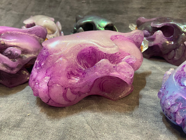 SPIRIT HOUSE CRYSTAL SKULL GLOW IN THE DARK ( LIGHT UP)