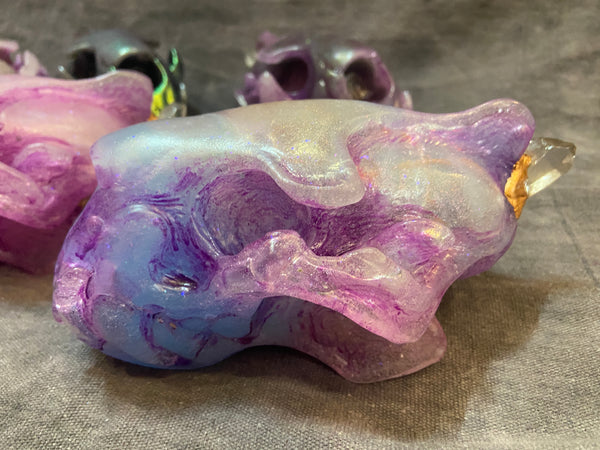 SPIRIT HOUSE CRYSTAL SKULL GLOW IN THE DARK ( LIGHT UP)