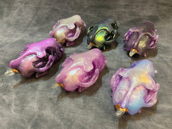 SPIRIT HOUSE CRYSTAL SKULL GLOW IN THE DARK ( LIGHT UP)