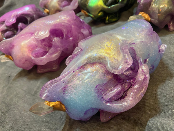 SPIRIT HOUSE CRYSTAL SKULL GLOW IN THE DARK ( LIGHT UP)