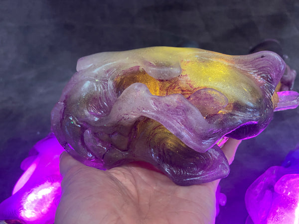 SPIRIT HOUSE CRYSTAL SKULL GLOW IN THE DARK ( LIGHT UP)