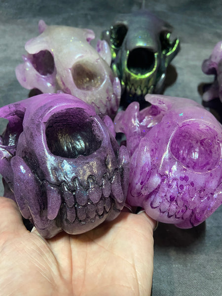 SPIRIT HOUSE CRYSTAL SKULL GLOW IN THE DARK ( LIGHT UP)