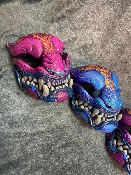 ORNATE PANTHER MASK - GLOW IN THE DARK