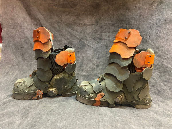 CYBER ROBOT BOOT COVERS ( NEED REPAIR)