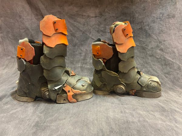 CYBER ROBOT BOOT COVERS ( NEED REPAIR)