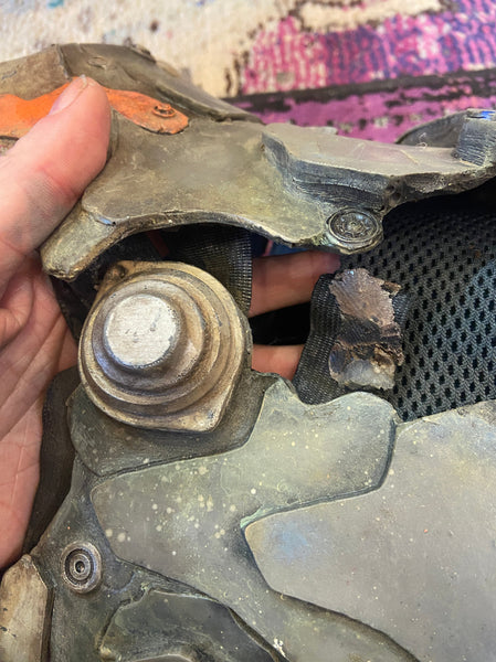 CYBER ROBOT BOOT COVERS ( NEED REPAIR)