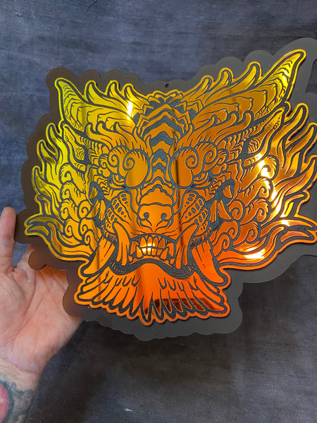 ACRYLIC WALL HANGING - IRIDESCENT SENTINEL