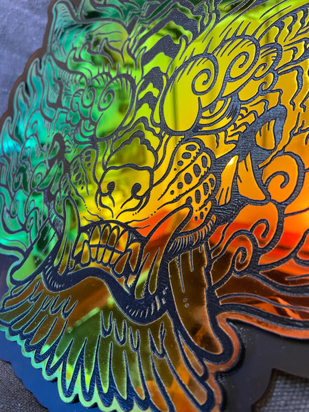 ACRYLIC WALL HANGING - IRIDESCENT SENTINEL