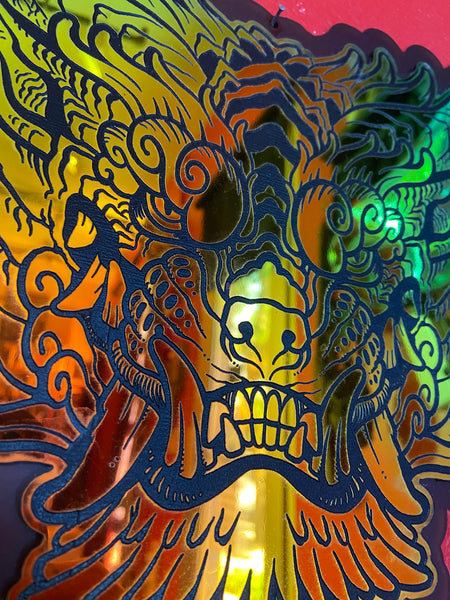 ACRYLIC WALL HANGING - IRIDESCENT SENTINEL