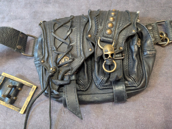 KMRII JAPANESE LEATHER BRAND HIP BAG