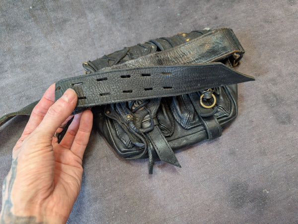 KMRII JAPANESE LEATHER BRAND HIP BAG