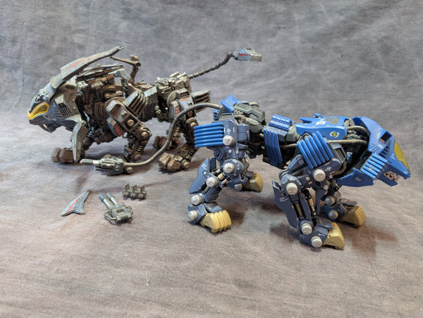 THREEZERO AND DIECAST BANDAI LIGER POSEABLE FIGURES