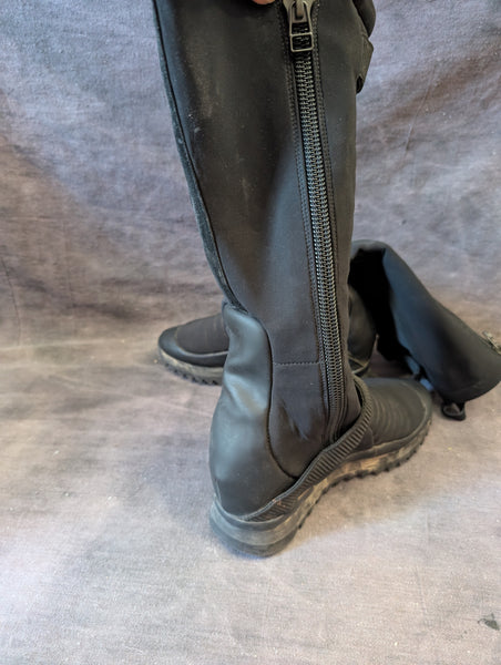 DEMOBAZA NEOPRENE WEDGE BOOTS