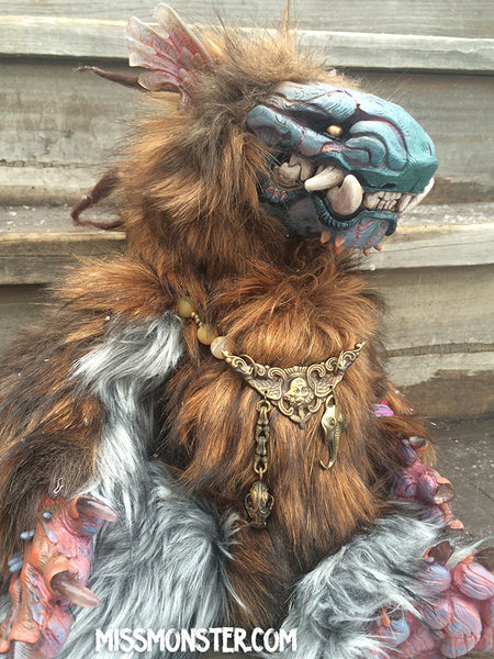 BELAUD THE MONSTER- OOAK HANDMADE DOLL