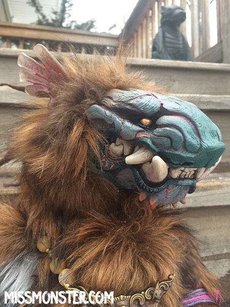 BELAUD THE MONSTER- OOAK HANDMADE DOLL