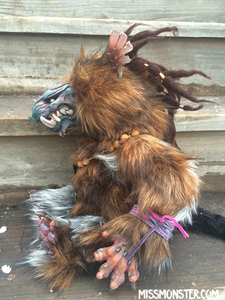 BELAUD THE MONSTER- OOAK HANDMADE DOLL