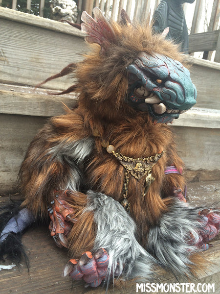 BELAUD THE MONSTER- OOAK HANDMADE DOLL
