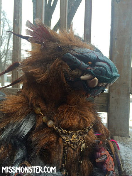BELAUD THE MONSTER- OOAK HANDMADE DOLL