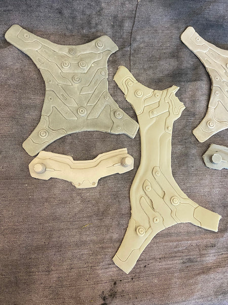 CYBERPUNK HARNESS FLEXIBLE CHEST ARMOR BLANK SET