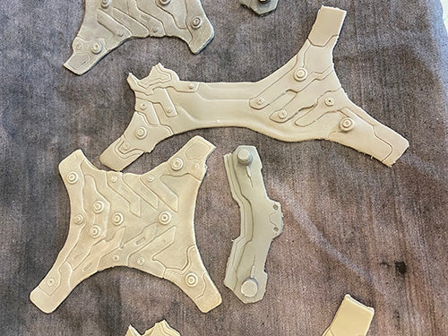 CYBERPUNK HARNESS FLEXIBLE CHEST ARMOR BLANK SET
