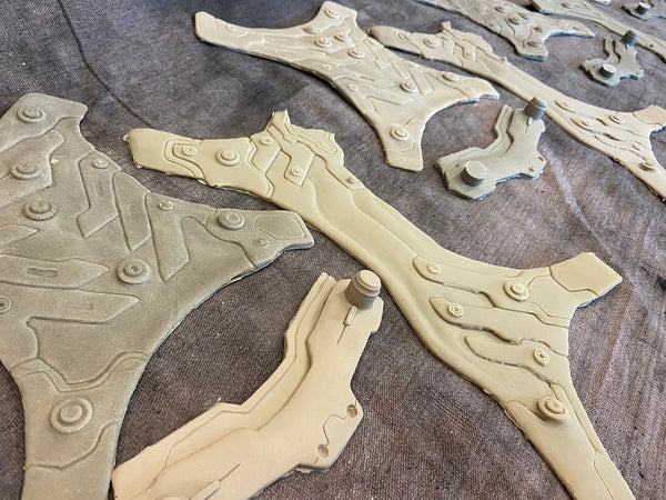 CYBERPUNK HARNESS FLEXIBLE CHEST ARMOR BLANK SET