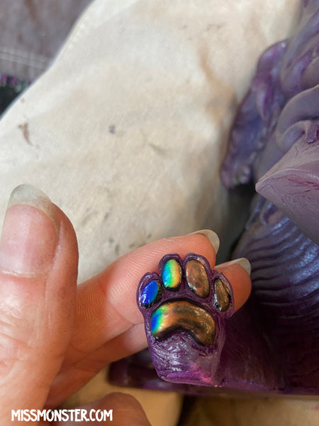 BAKU PAINTED FIGURE- LIGHT PURPLE TRANSLUCENT