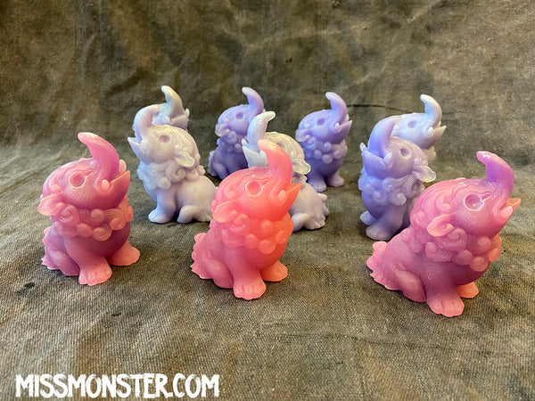 BABY BAKU BLANK CAST FIGURE- PURPLES