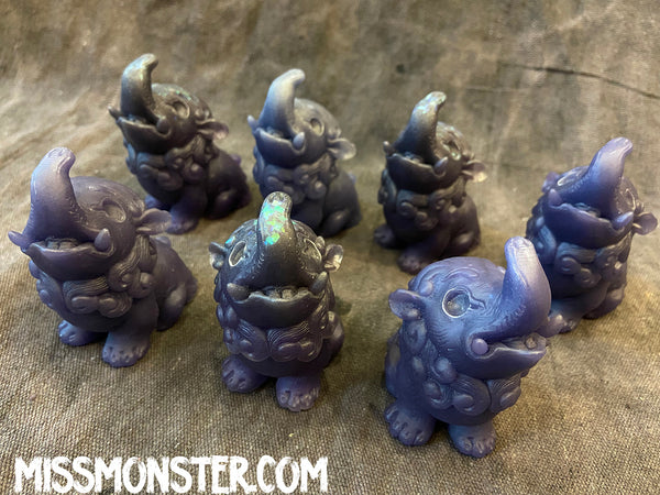 BABY BAKU BLANK CAST FIGURE- DARK PURPLES