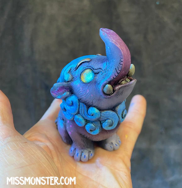 BABY BAKU BLANK CAST- GLOW IN THE DARK- RUBY SWIRL AND ONE PINK