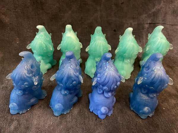 BABY BAKU BLANK CAST- GLOW IN THE DARK- GREENS AND BLUES