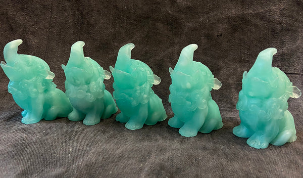 BABY BAKU BLANK CAST- GLOW IN THE DARK- GREENS AND BLUES