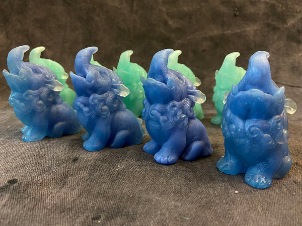 BABY BAKU BLANK CAST- GLOW IN THE DARK- GREENS AND BLUES