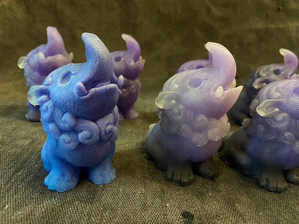 BABY BAKU BLANK CAST- GLOW IN THE DARK- STORMY PURPLES