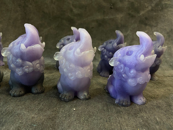 BABY BAKU BLANK CAST- GLOW IN THE DARK- STORMY PURPLES