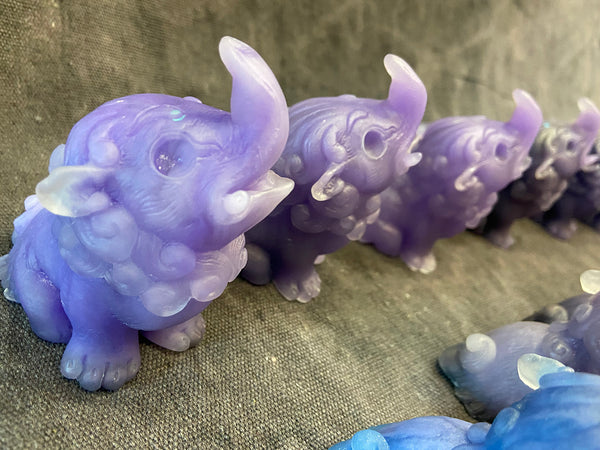 BABY BAKU BLANK CAST- GLOW IN THE DARK- STORMY PURPLES