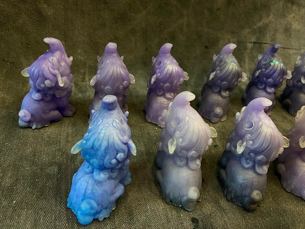 BABY BAKU BLANK CAST- GLOW IN THE DARK- STORMY PURPLES