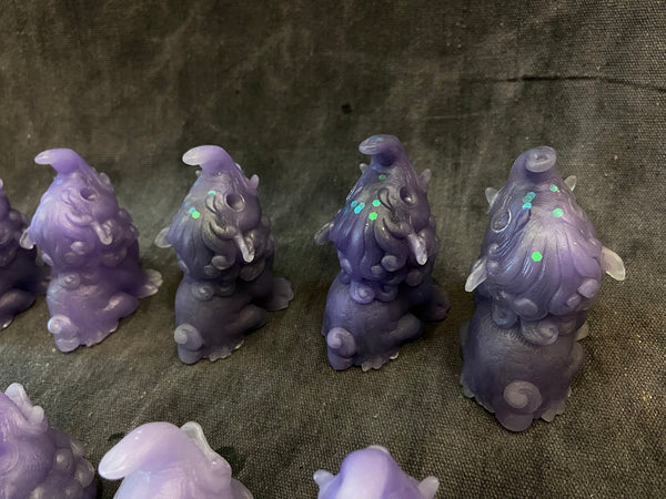 BABY BAKU BLANK CAST- GLOW IN THE DARK- STORMY PURPLES