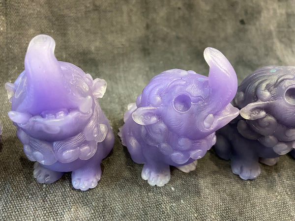 BABY BAKU BLANK CAST- GLOW IN THE DARK- STORMY PURPLES