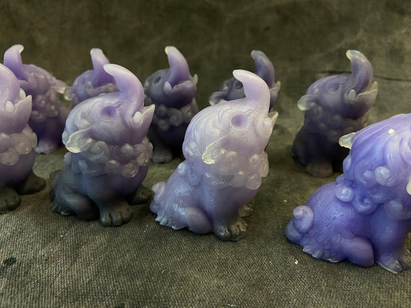 BABY BAKU BLANK CAST- GLOW IN THE DARK- STORMY PURPLES