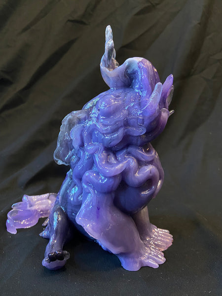 **PATREON** CUTTLE BAKU- PURPLE TRANSLUCENT SWIRL/ GLOW IN THE DARK