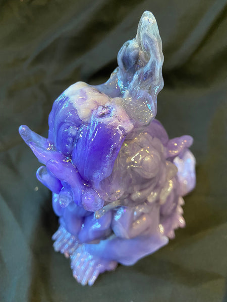 **PATREON** CUTTLE BAKU- PURPLE TRANSLUCENT SWIRL/ GLOW IN THE DARK