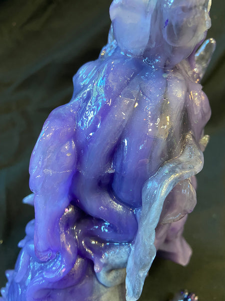**PATREON** CUTTLE BAKU- PURPLE TRANSLUCENT SWIRL/ GLOW IN THE DARK