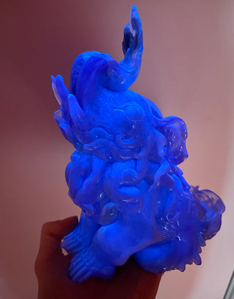 **PATREON** CUTTLE BAKU- PURPLE TRANSLUCENT SWIRL/ GLOW IN THE DARK