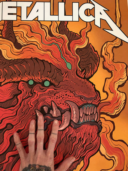 NAKATOMI X MISSMONSTER METALLICA POSTER