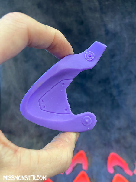 ROBOT KITTY EAR BLANKS- UV GLOW