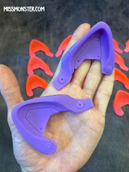 ROBOT KITTY EAR BLANKS- UV GLOW