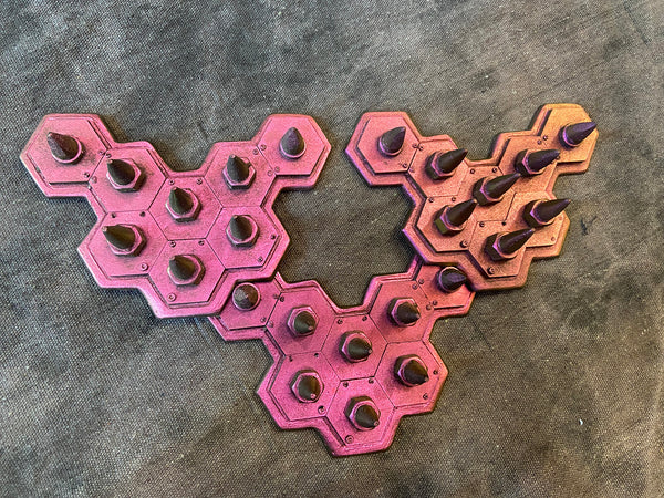 COLOR SHIFT FLEXIBLE SPIKE ARMOR PANEL