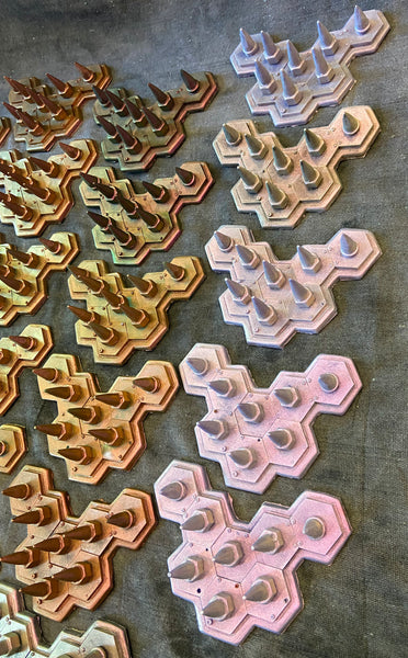 COLOR SHIFT FLEXIBLE SPIKE ARMOR PANEL