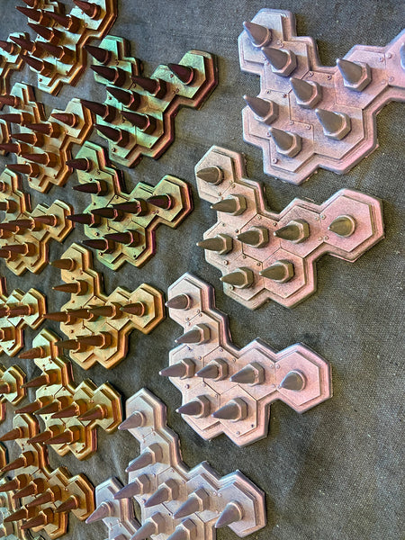 COLOR SHIFT FLEXIBLE SPIKE ARMOR PANEL